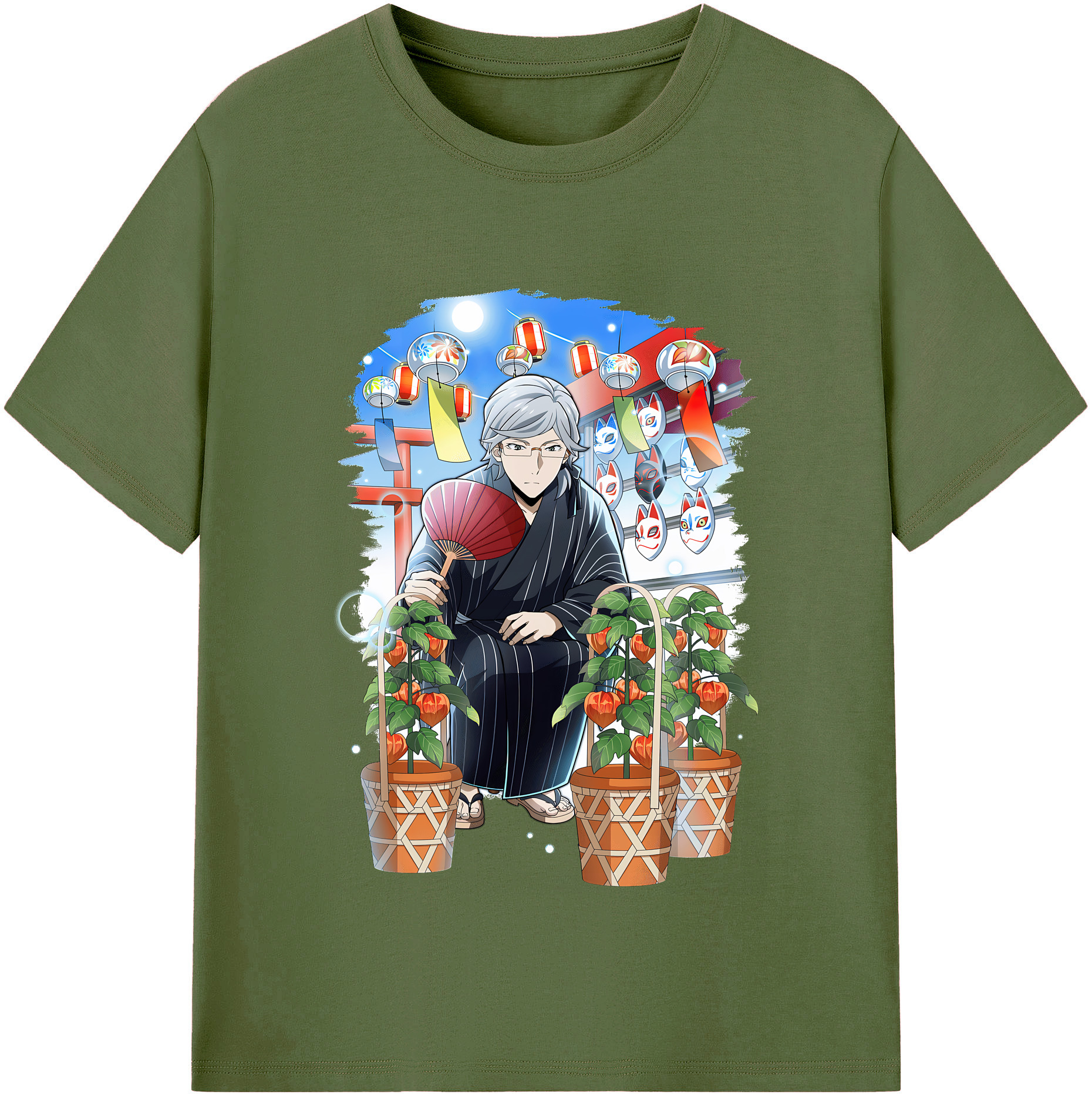 （画像用） 文豪ストレイドッグス Bungo Stray Dogs 綿100％半袖Tシャツ（フロントプリント）